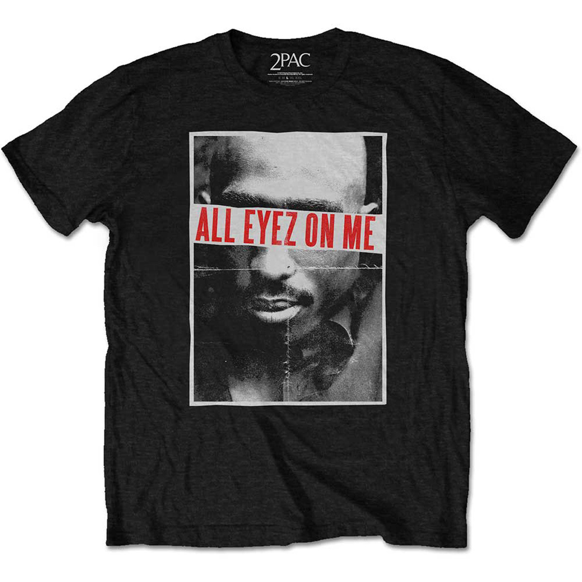 FILA T shirt unisex ufficiale Tupac Shakur 2Pac All Eyez On Me Rap Death Row