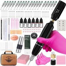 Eyebrow Microblading Tattoo Gun Kit - Professional Tattoo Pen Brow Pencil S...