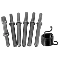 7 Pcs Great Heavy Duty Smoothing Pneumatic Air Rivet Hammer Tools Kit L9T14234