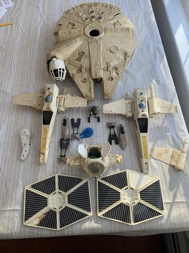 Vintage Star Wars Vehicles Lot ~ Parts, Pieces & Restoration ~ As Is ~ 70’s-80’s