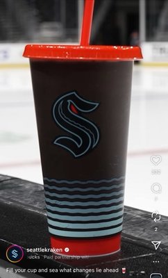 #ad #ad Starbucks Reusable Seattle Kraken COLOR CHANGING Cold Cup Tumbler 24 oz SGA 1 6 $32.99