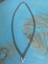 Disney Charm Necklace 18" with Gemstone Mickey Head charms Listed sep 