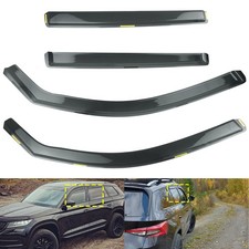 For Skoda Kodiaq MK1 SUV 5 Door 2016-2024 Sun Rain Guard Window Wind Deflectors