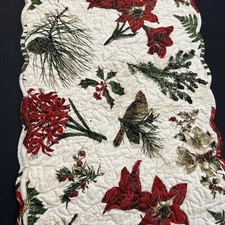 Park Designs 13 x 54" Nature Holiday Quilted Table Runner One Spot On Back