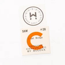 Caravelle 5AW Watch Setting Lever Spring Set Bridge New Old Stock  (C19R1)