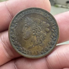 1841 Millions For Defense Not 1 Cent For Tribute Hard Time Token