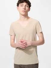 UNIQLO AIRism Deodorant Mesh V-Neck T-Shirt New Japan