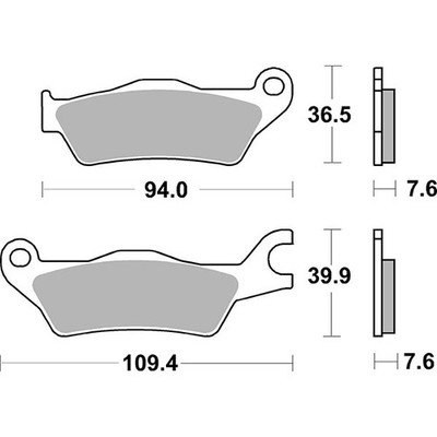 BRAKE PAD SET SBS 951RST SUZUKI 125 GSX R 17/21