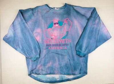 Vintage No Limits Bodybuilding Shirt Neon Oversized Muscle Golds Gym Pitbull