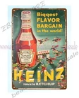 man cave metal wall art Heinz Ketchup metal tin sign