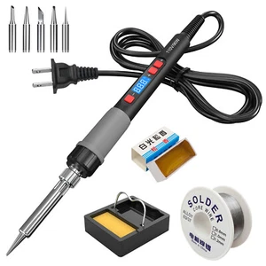90W ILibILib Kits de pistolet électrique de fer à souder Température réglable du fil de souder