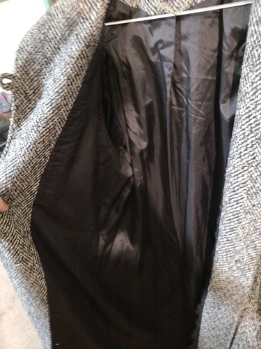 Abrigo Chaqueta Largo Completo Lana Karizma East LTD Espiga Trinchera De Colección Excelente Estado - Imagen 14 de 15