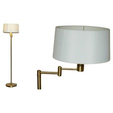 VINTAGE BRASS FINISH RALPH LAUREN ARTICULATED SWING ARM FLOOR STANDING LAMP