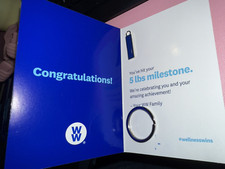 Weight Watcher's 5 Lb Charm and Keychain - Celebrate Your Wellness Journey