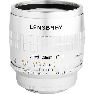 Lensbaby Velvet 56mm f/1.6 SE Lens for Canon EF LBV56SEC Silver