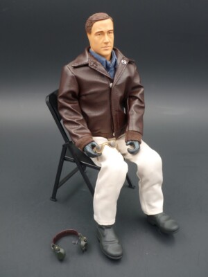 Warbird Pilots Scale-Pilot Zivil Black Jacket 1:5/1:6