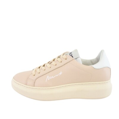 Meline Sneaker rosa Damen Freizeit Schuhe Mln  sportlich low top echt Leder Neu