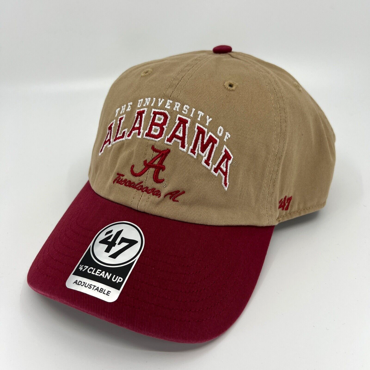 '47 Brand Crimson Tide Hat Mens Adjustable Strap Khaki Baseball Cap Alabama  New