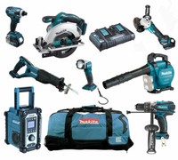 11Tlg. Makita DUB363PT2V 18V Akku Werkzeug Set +Schlagschrauber +Akkuschrauber