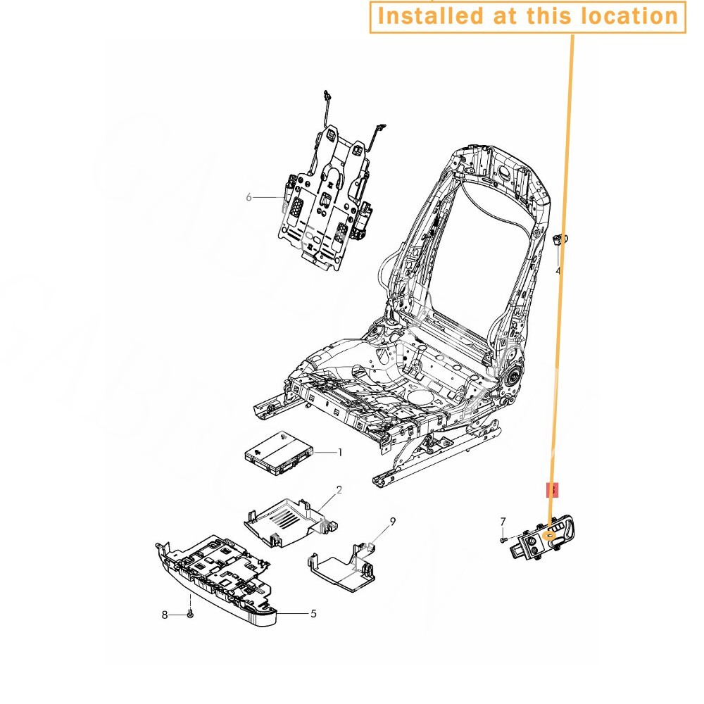 🚚  Bentley GT Flying Spur Seat Adjustment Front And Rear Switch OE 3W7959766B
