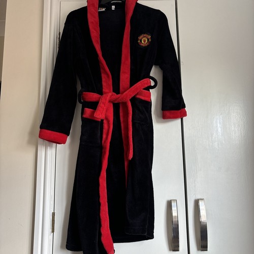 Boys MANCHESTER UNITED Dressing Gown Robe Age 1314 Years Hooded MAN