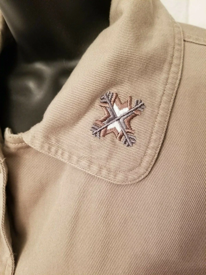 Abrigo Chaqueta Mujer Haband Talla L Grande Gris Azul Marrón Jean Foto 4 de 4