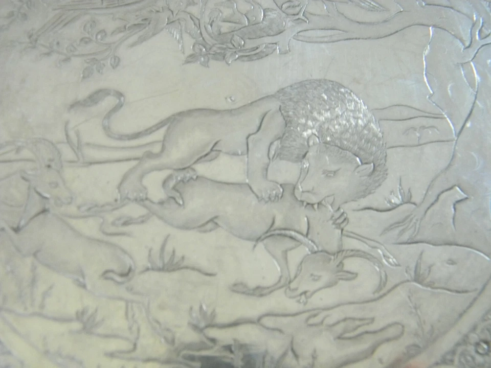 Argent Massif Qadjar Qajar Kadjar Sterling Silver Plat Silver Silber Perse - Photo 3/4