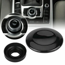 For Audi A6 2005-2011 Glossy Black Center Console Button Cover MMI Repair Knob
