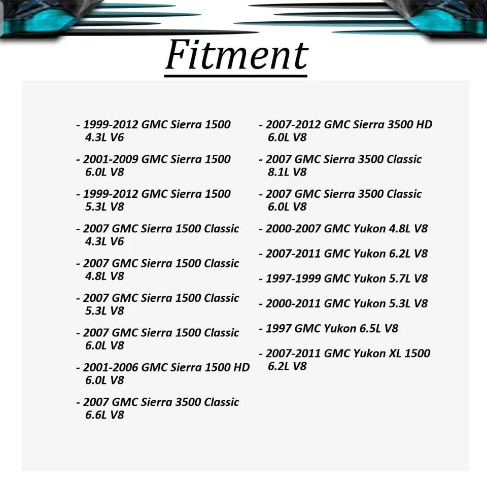Sistema de aire acondicionado juntas tóricas/sellos para GMC Savana 3500 2006-2015 6,6 L Foto 4 de 4