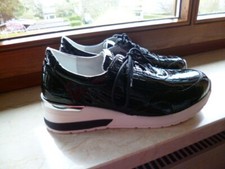 VITAFORM Damen-Sneaker Stretch und Lackleder ...