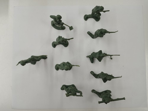 Vintage Plastic Toy Soldiers Army Men Set of 10. Classic Kids Toy. Used - Picture 6 of 7