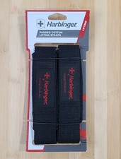 Harbinger 21.5 Long Padded Cotton Weight Lifting Straps 1.5in Wide