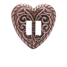 Slotted Stamped Steel Concho Antique Copper 1-3/8" 10 Pack 7015-10