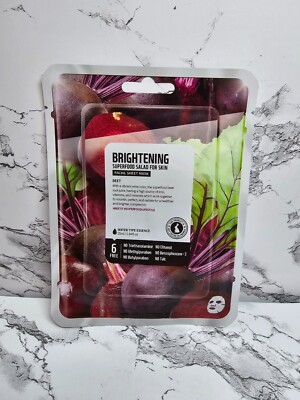 FarmSkin Superfood Salad Skin For Face Mask Beet Brightening Sealed