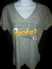 Green Bay Packers Women's NFL Team Apparel Stone Wash Design Shirt L,XL or XXL