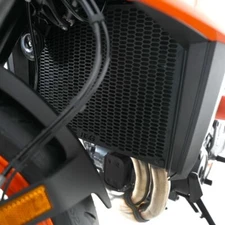 R&G Racing Matt Black PRO Radiator Guard For 2024 KTM 990 Duke RAD0350PROBK