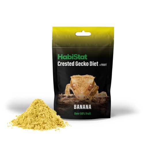 40g HabiStat Crested Gecko Diet, Banana Strawberry Mango With or Without Protein - Picture 2 of 9