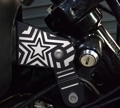 Fit for Harley 2004-2021 Iron XL883N C L R XL1200 X48 USA Star Gas Tank Bracket - Foto 4 di 7