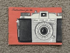Vintage Kodak Pony 135 Camera Instruction Manual