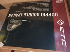 ETC Doppio Double Child Trailer - Bicycle Buggy Seat for Kids