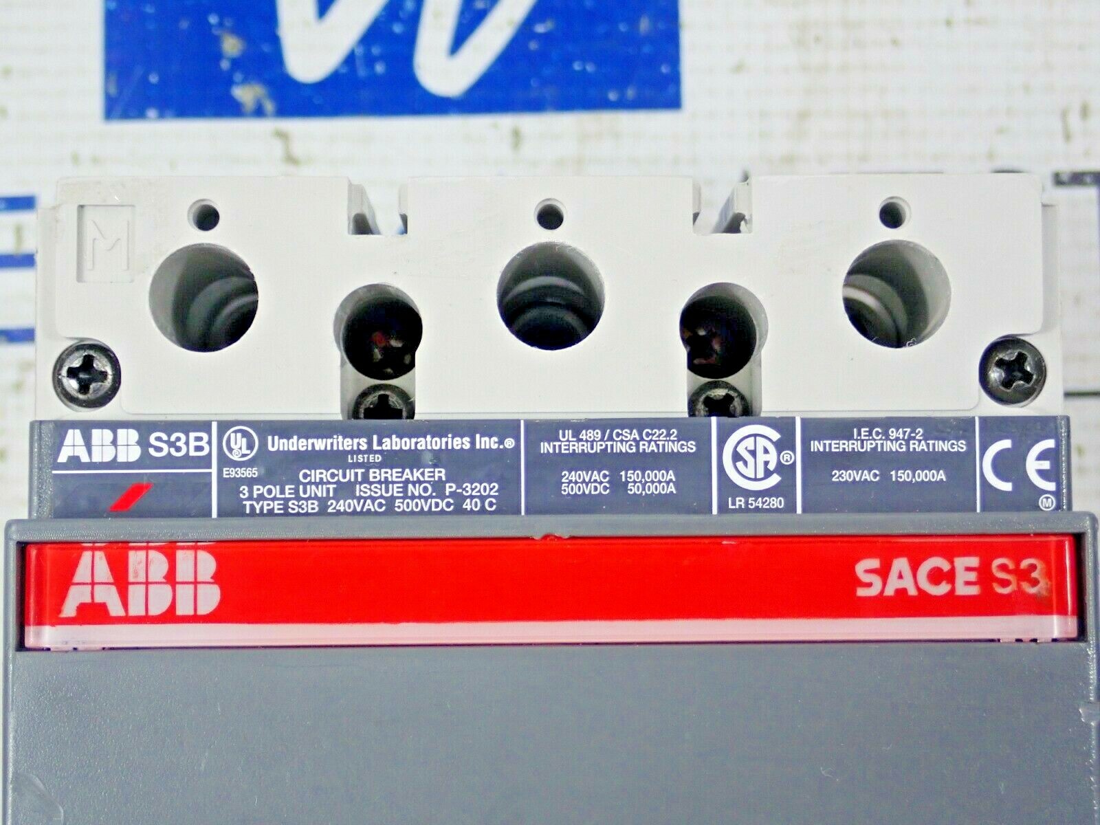 Interruttore Automatico ABB SACE S3 S3B 225A 3P 240VAC Usato - Foto 2