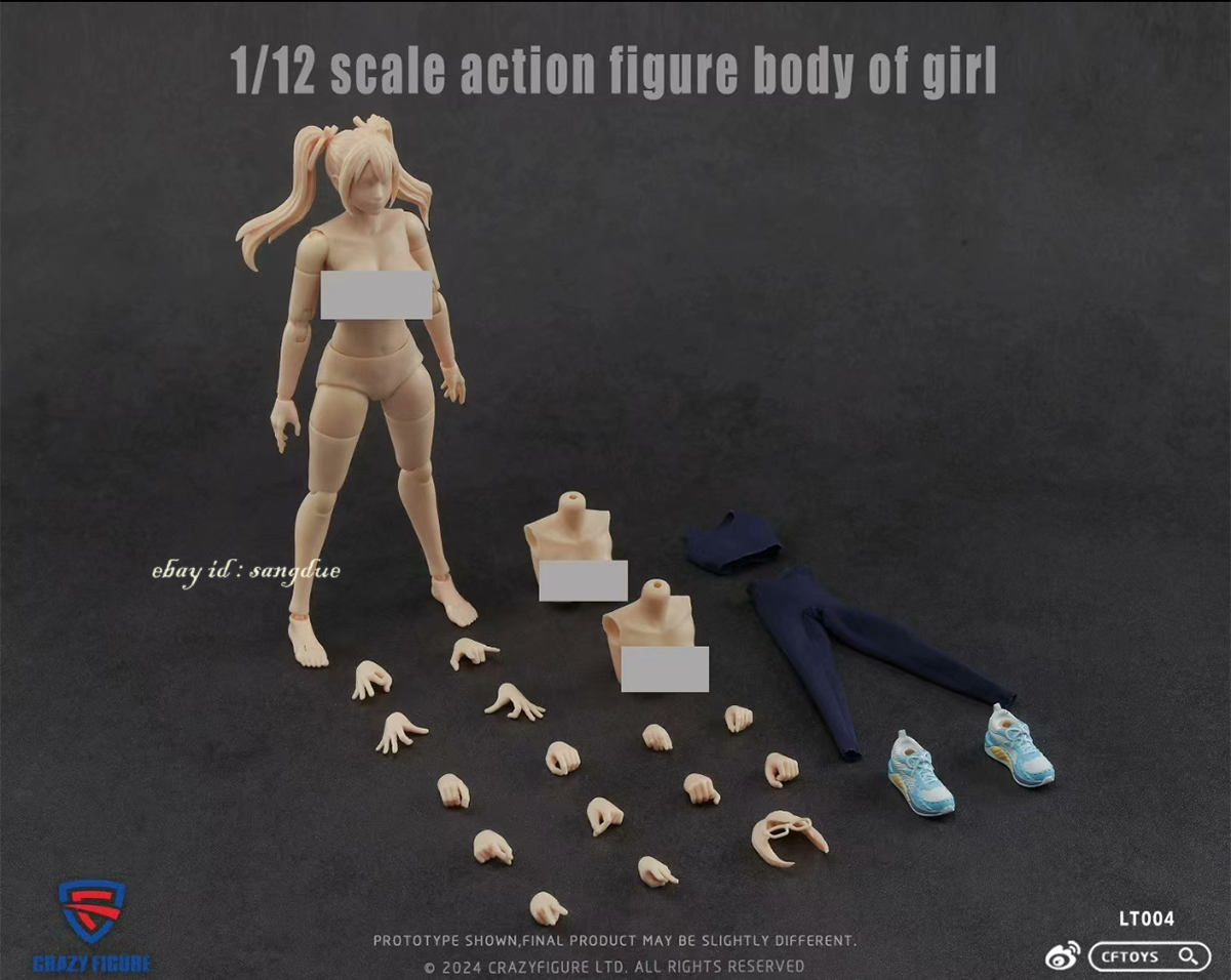 CRAZY FIGURE 1/12 Female Solider LT004 15.8cm Super Action Figure