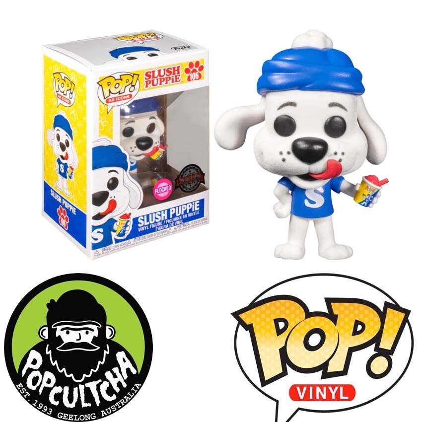 Icee - Slush Puppie Flocked Pop! Vinyl Figure &Quot;New&Quot;