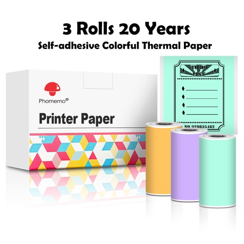 Phomemo T02 Mini Pocket Bluetooth Thermal Printer Wireless Photo Inkless Sticker - Picture 18 of 21