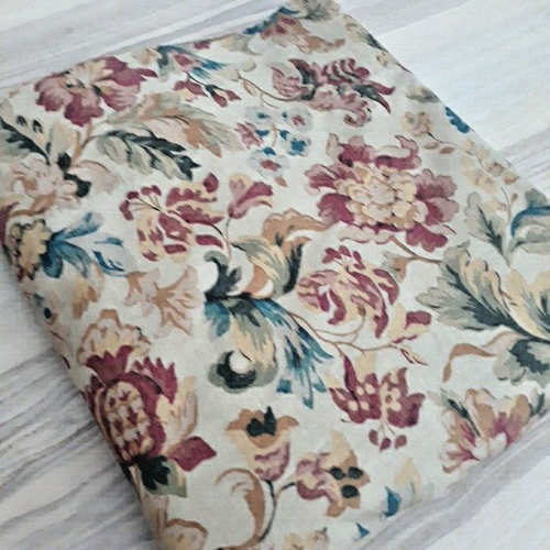Ralph Lauren Twin Size Flat Sheet Highgate Woods Vintage Tan Floral