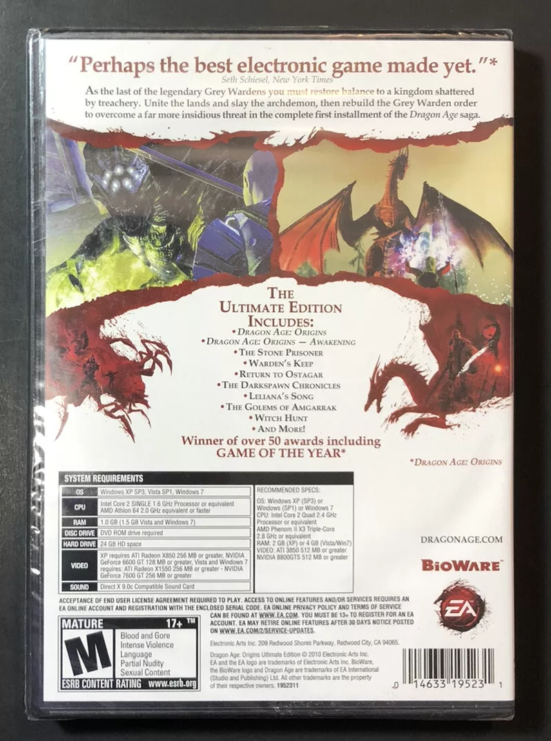 Dragon Age Origins Ultimate Edition PC 