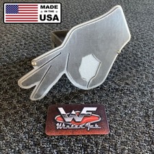 Two Layer - Circle Game Hand Gesture Hitch Cover - 18 Steel - Custom Funny