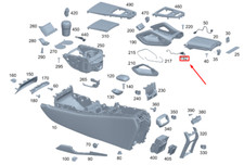 MB GLE W167 Mittelkonsolen-Adapter, LED-Modul A1679061708, neues Original