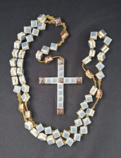 Mosaico Rosario Piastrelle Perline Fatte a Mano Cattolica Cristiana Unica dal Portogallo