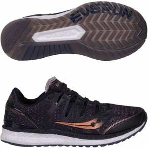 black and copper trainers